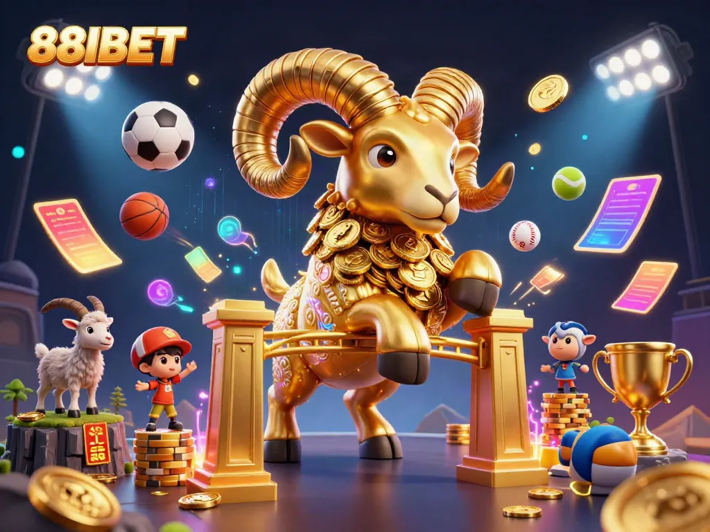 Experience the thrill of sports betting at 88IBET, with dynamic elements and engaging 3D characters.